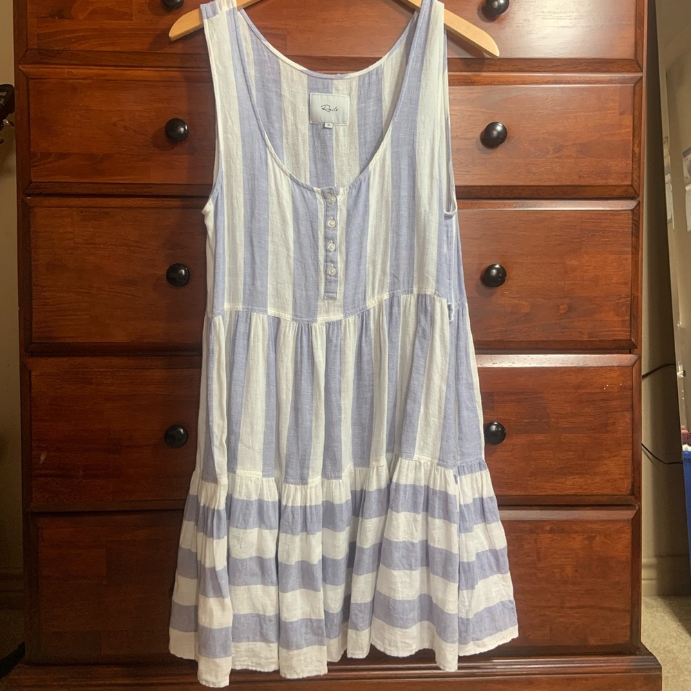 Rails - blue and white striped dress - medium